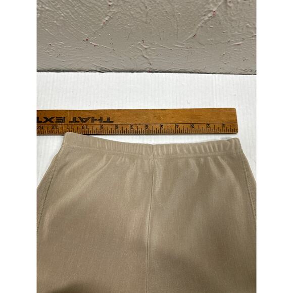Express Tricot TAN Stretch Ponte Riding Pants Knee Patch Womens Size Medium - Picture 4 of 7